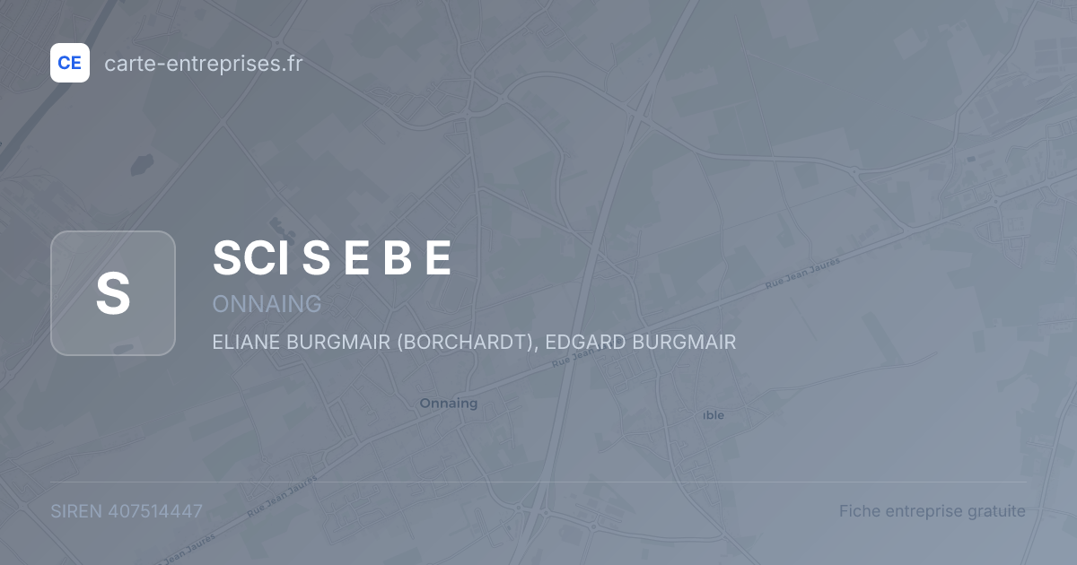 SCI S E B E — 407514447 — fiche entreprise