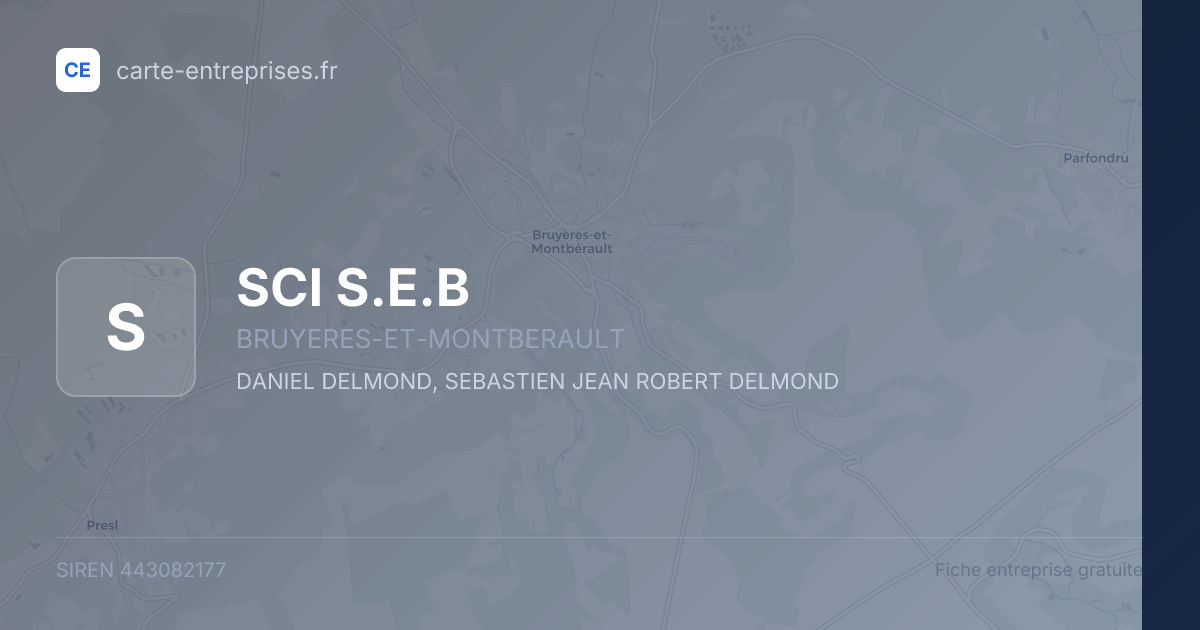 SCI S.E.B — 443082177 — fiche entreprise