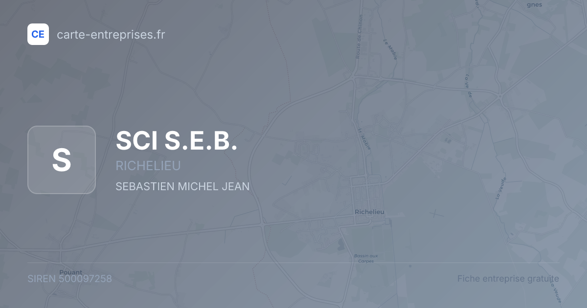 SCI S.E.B. — 500097258 — fiche entreprise