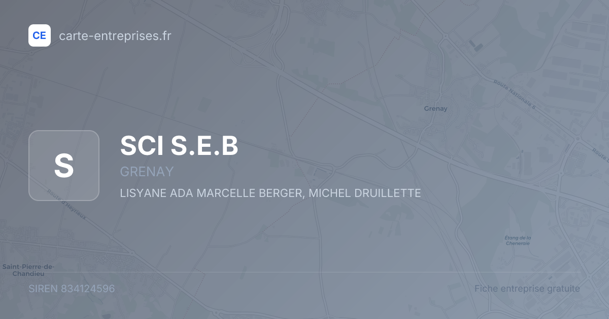 SCI S.E.B — 834124596 — fiche entreprise