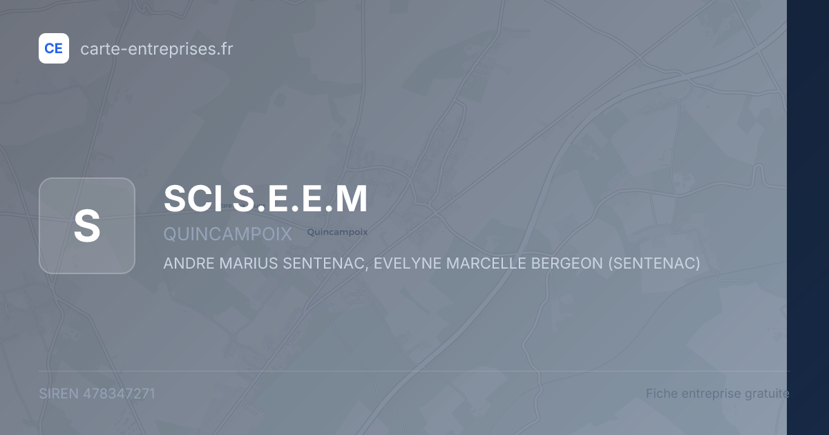 SCI S.E.E.M — 478347271 — fiche entreprise