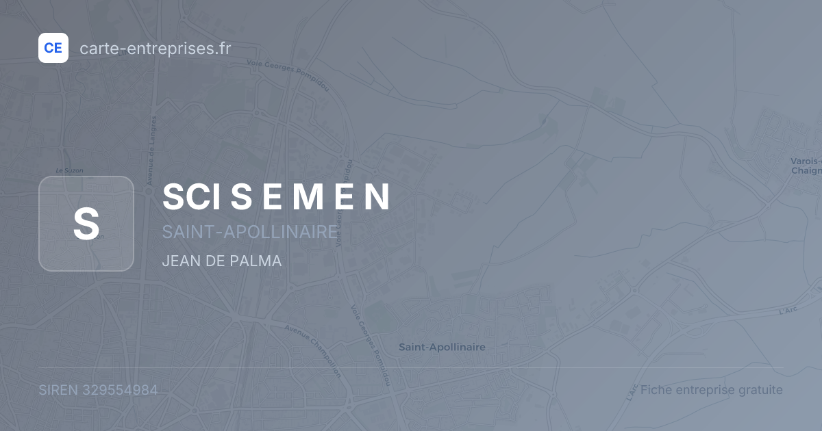 SCI S E M E N — 329554984 — fiche entreprise