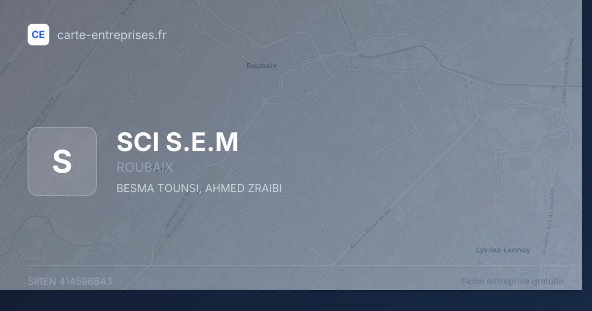 SCI S.E.M — 414596643 — fiche entreprise
