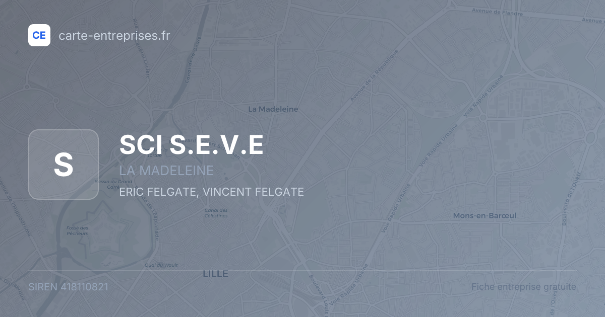 SCI S.E.V.E — 418110821 — fiche entreprise