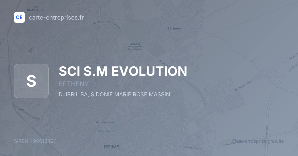 SCI S.M EVOLUTION — 490613494 — fiche entreprise