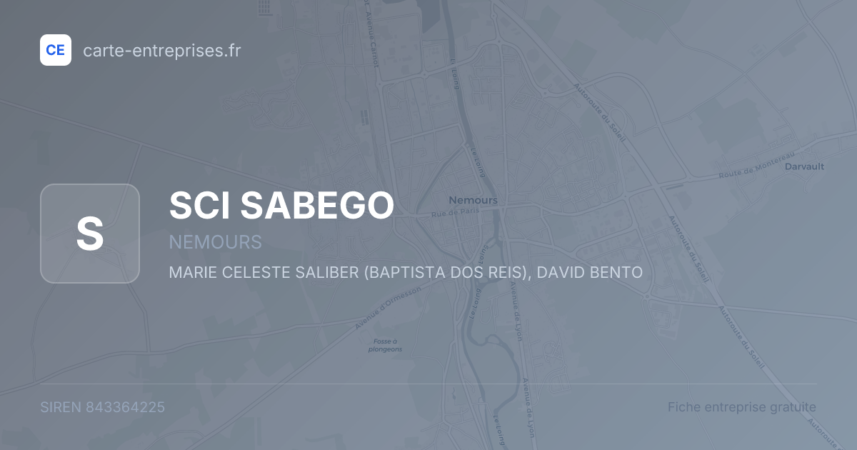 SCI SABEGO — 843364225 — fiche entreprise