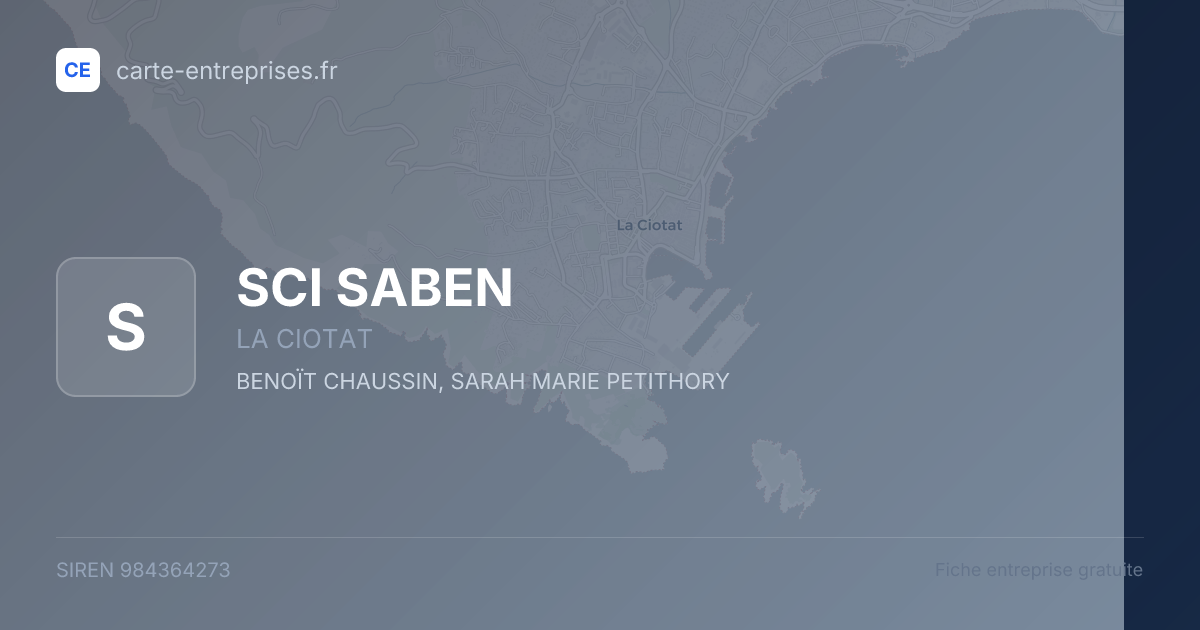 SCI SABEN — 984364273 — fiche entreprise