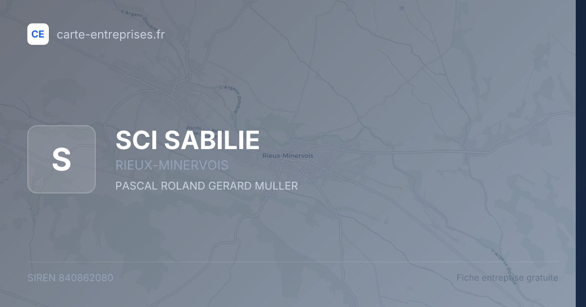SCI SABILIE — 840862080 — fiche entreprise