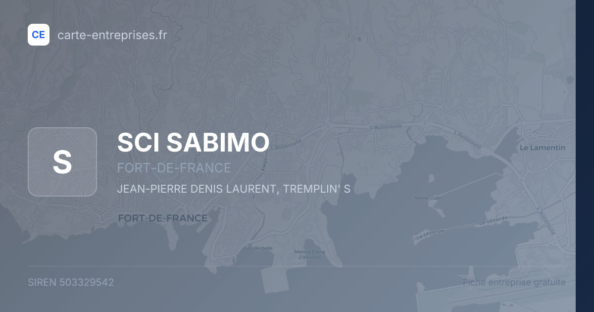 SCI SABIMO — 503329542 — fiche entreprise