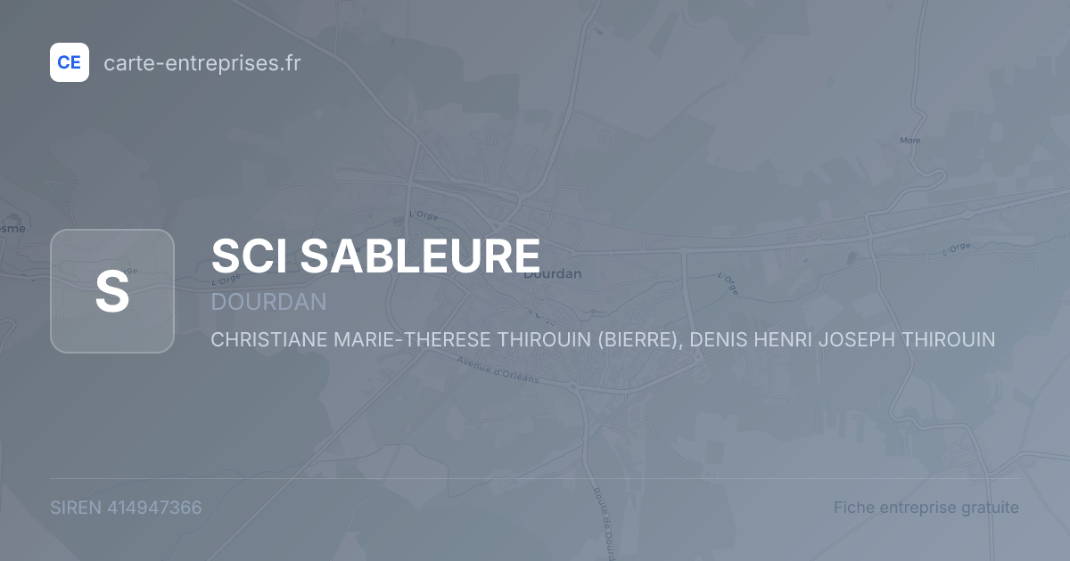 SCI SABLEURE — 414947366 — fiche entreprise