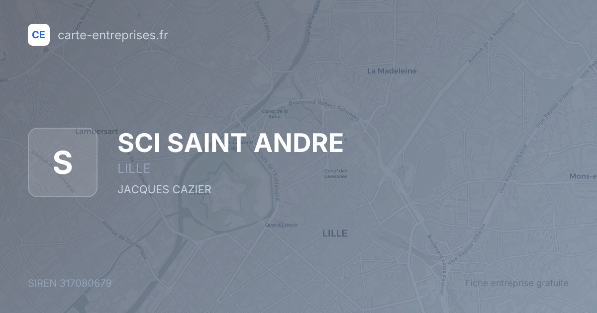 SCI SAINT ANDRE — 317080679 — fiche entreprise
