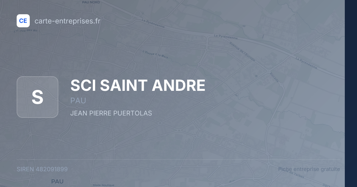 SCI SAINT ANDRE — 482091899 — fiche entreprise
