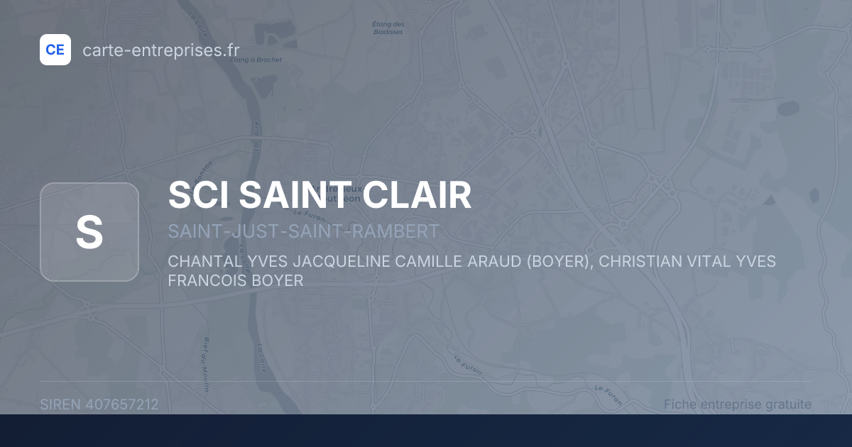 SCI SAINT CLAIR — 407657212 — fiche entreprise