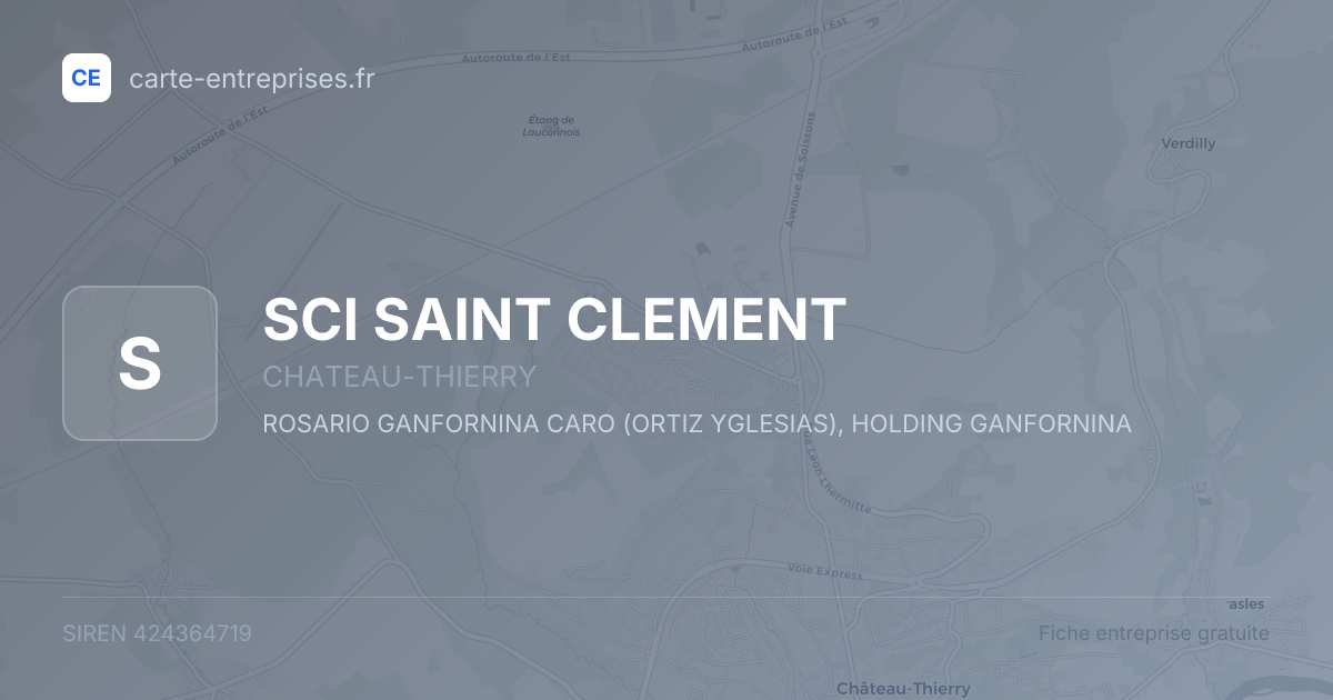 SCI SAINT CLEMENT — 424364719 — fiche entreprise