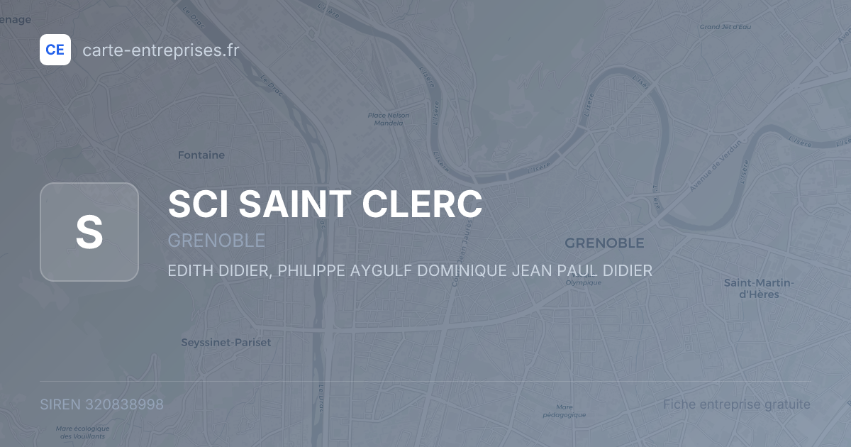 SCI SAINT CLERC — 320838998 — fiche entreprise