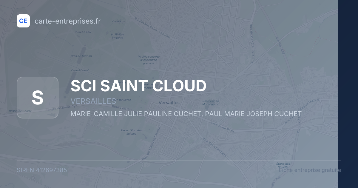SCI SAINT CLOUD — 412697385 — fiche entreprise