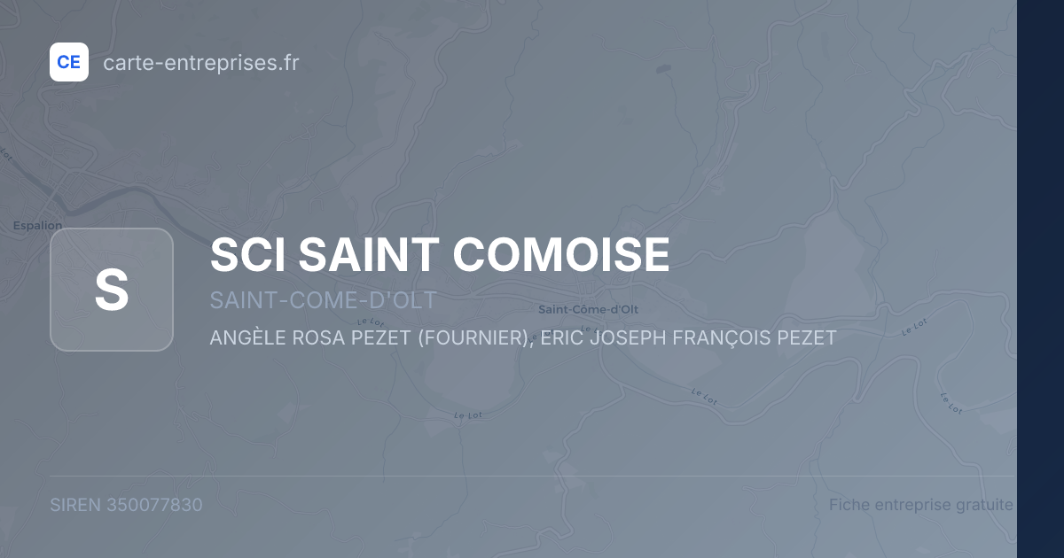 SCI SAINT COMOISE — 350077830 — fiche entreprise