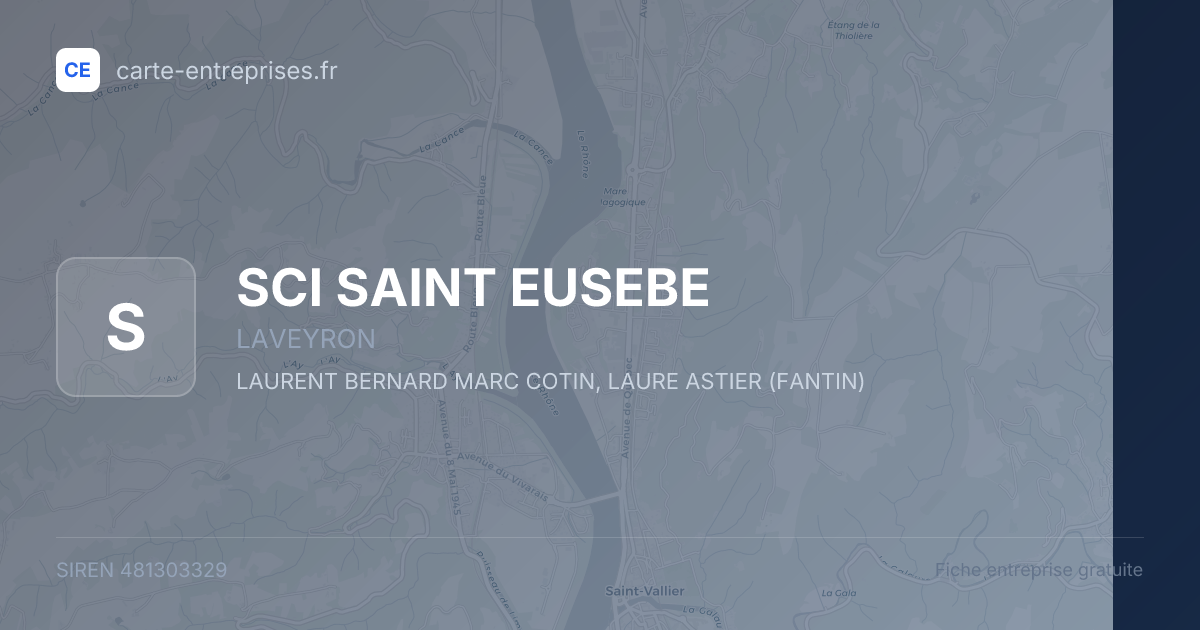 SCI SAINT EUSEBE — 481303329 — fiche entreprise