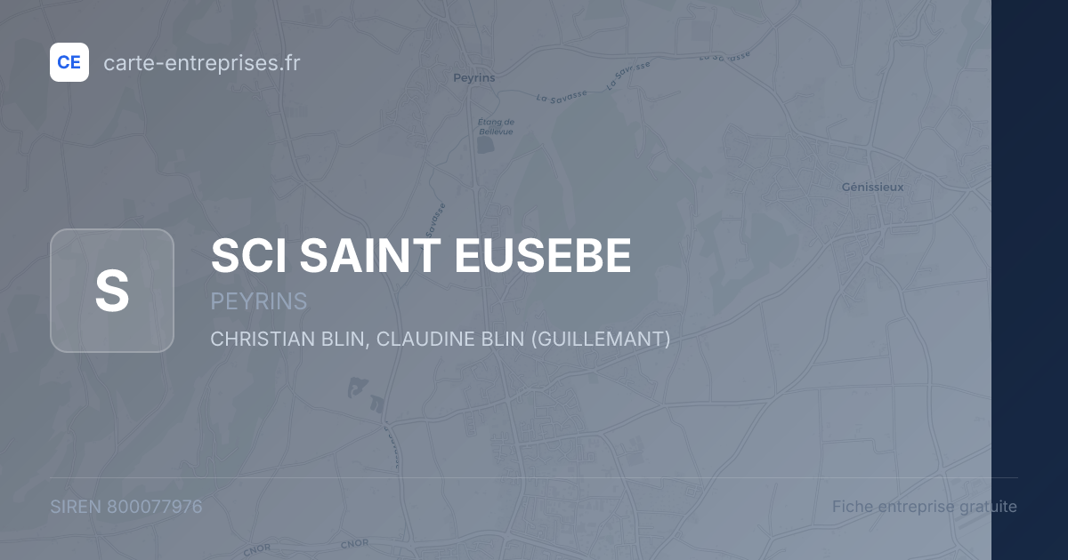 SCI SAINT EUSEBE — 800077976 — fiche entreprise