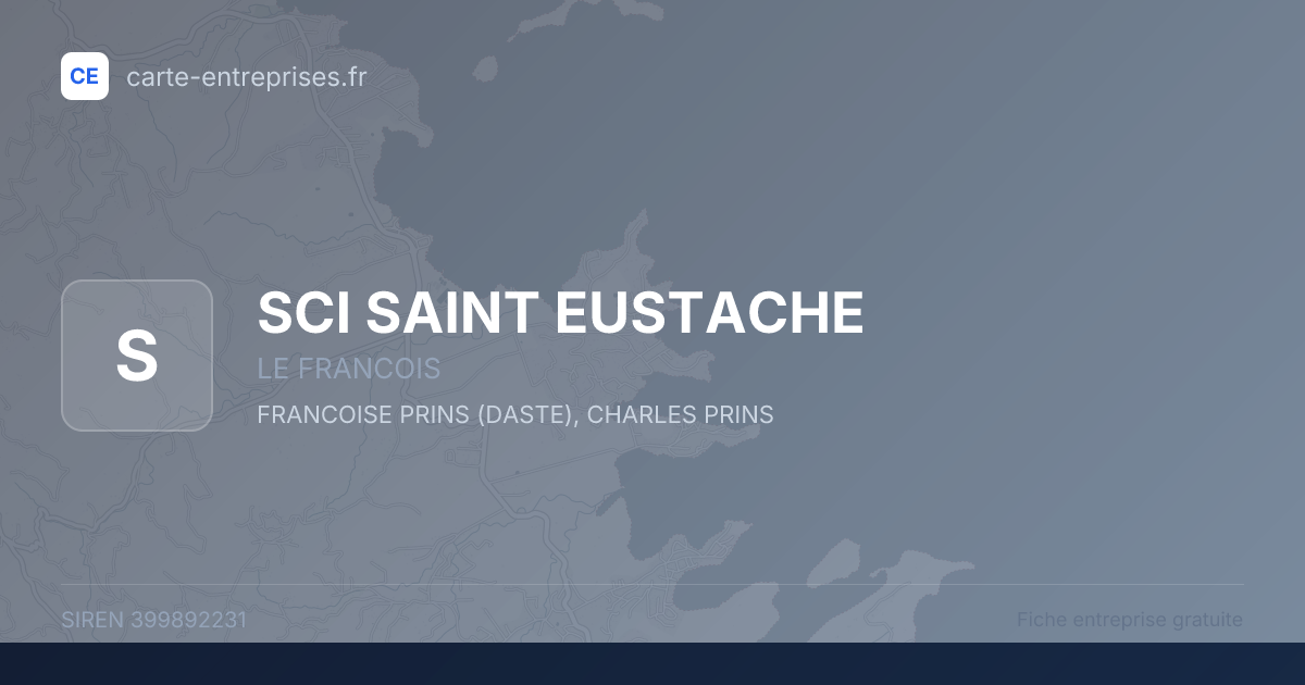 SCI SAINT EUSTACHE — 399892231 — fiche entreprise