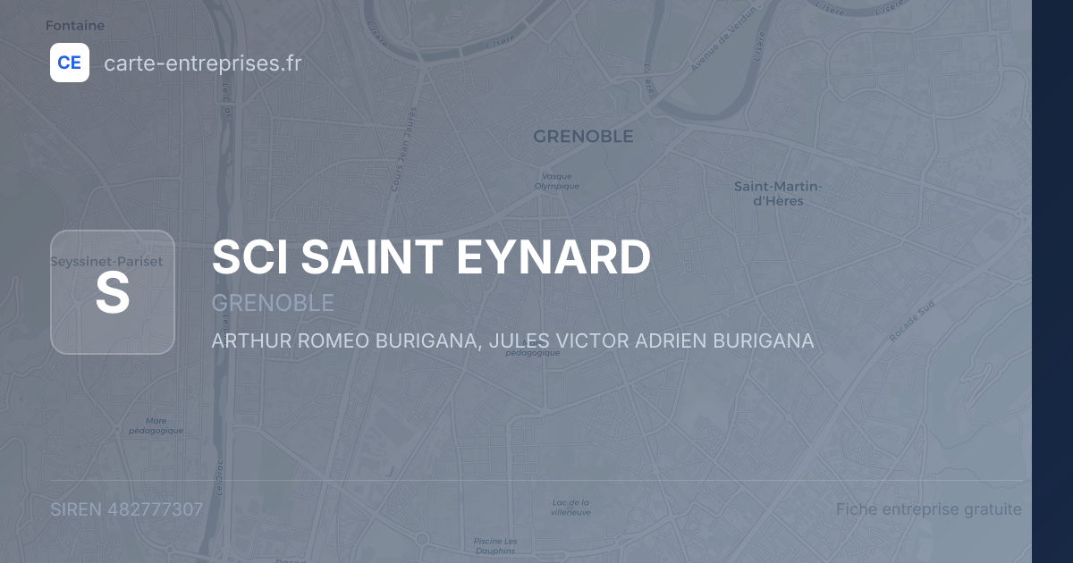 SCI SAINT EYNARD — 482777307 — fiche entreprise
