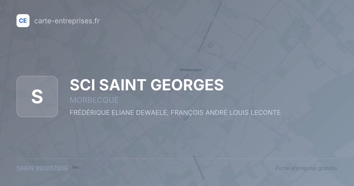 SCI SAINT GEORGES — 992657809 — fiche entreprise