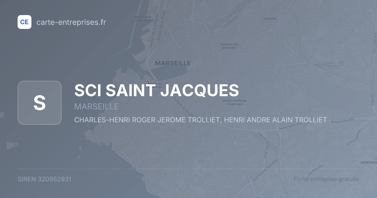 SCI SAINT JACQUES — 320862931 — fiche entreprise