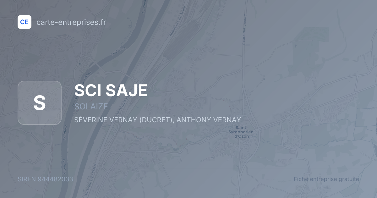 SCI SAJE — 944482033 — fiche entreprise