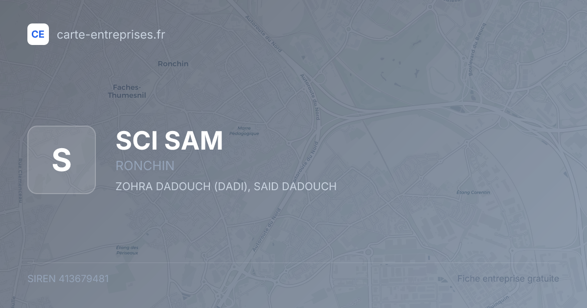 SCI SAM — 413679481 — fiche entreprise
