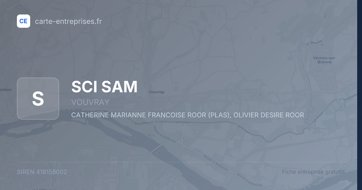 SCI SAM — 418158002 — fiche entreprise