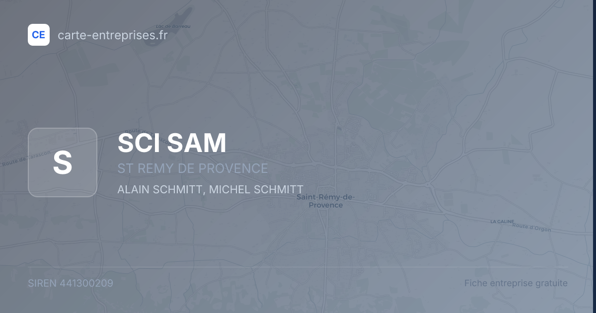 SCI SAM — 441300209 — fiche entreprise
