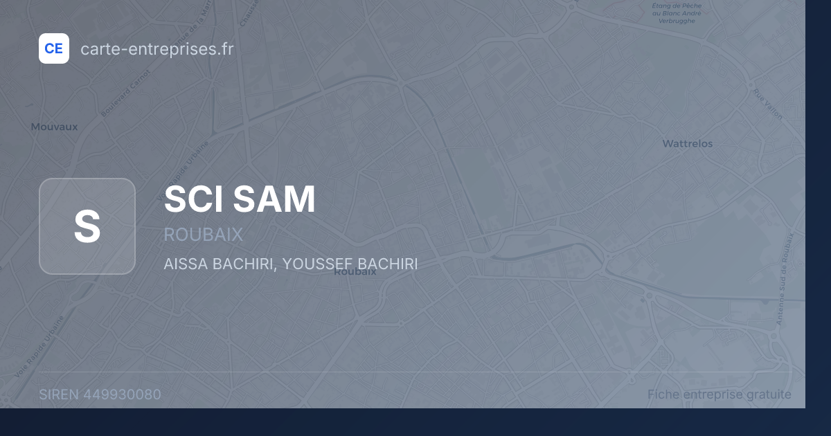 SCI SAM — 449930080 — fiche entreprise