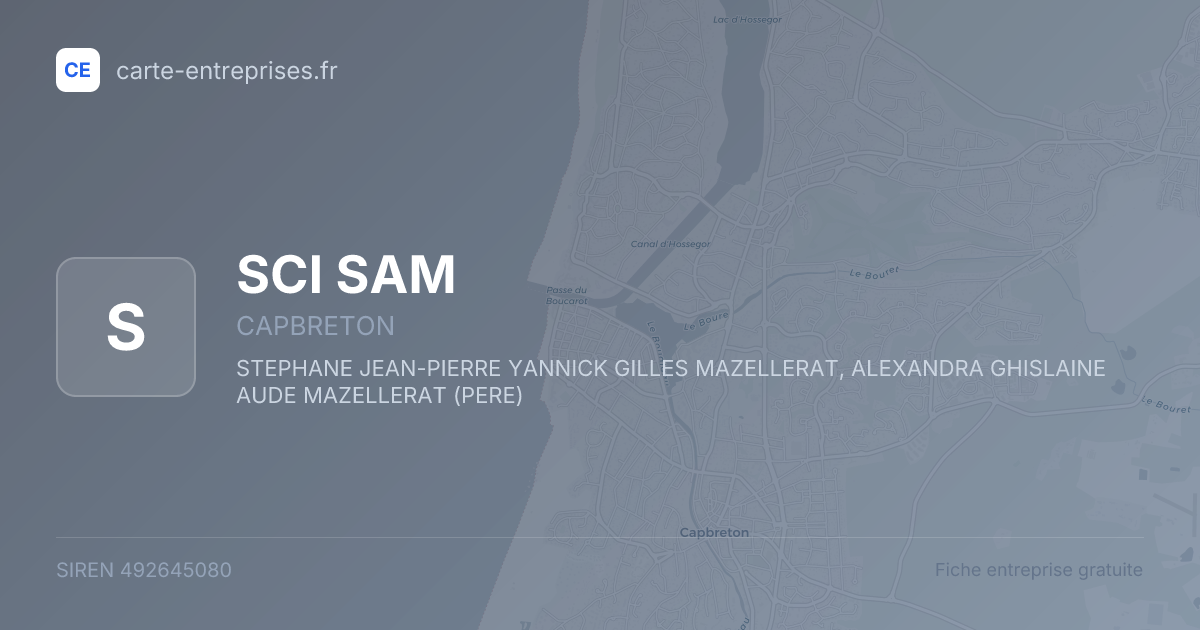 SCI SAM — 492645080 — fiche entreprise