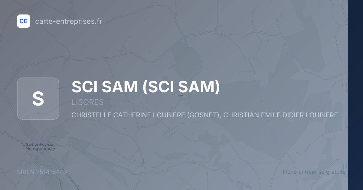 SCI SAM — 751415449 — fiche entreprise