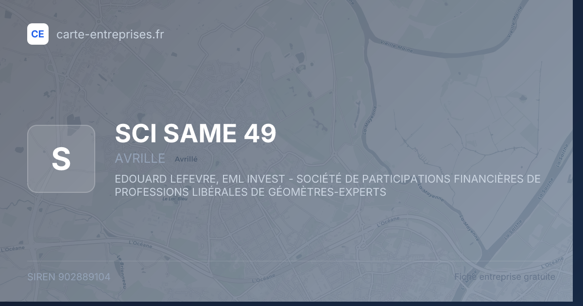 SCI SAME 49 — 902889104 — fiche entreprise