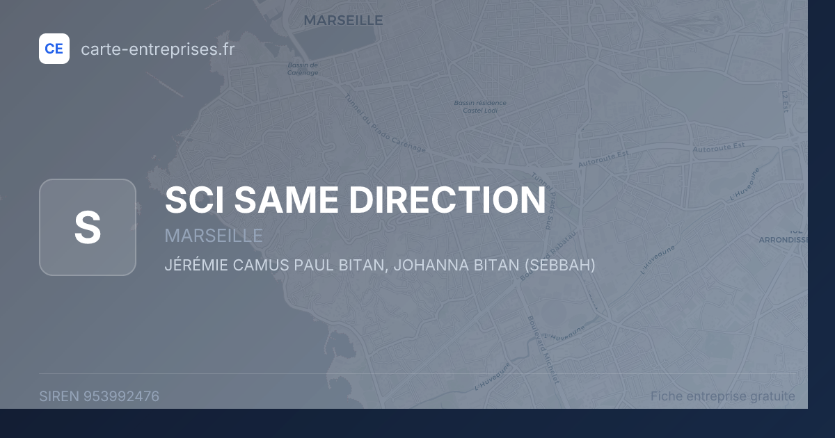 SCI SAME DIRECTION — 953992476 — fiche entreprise