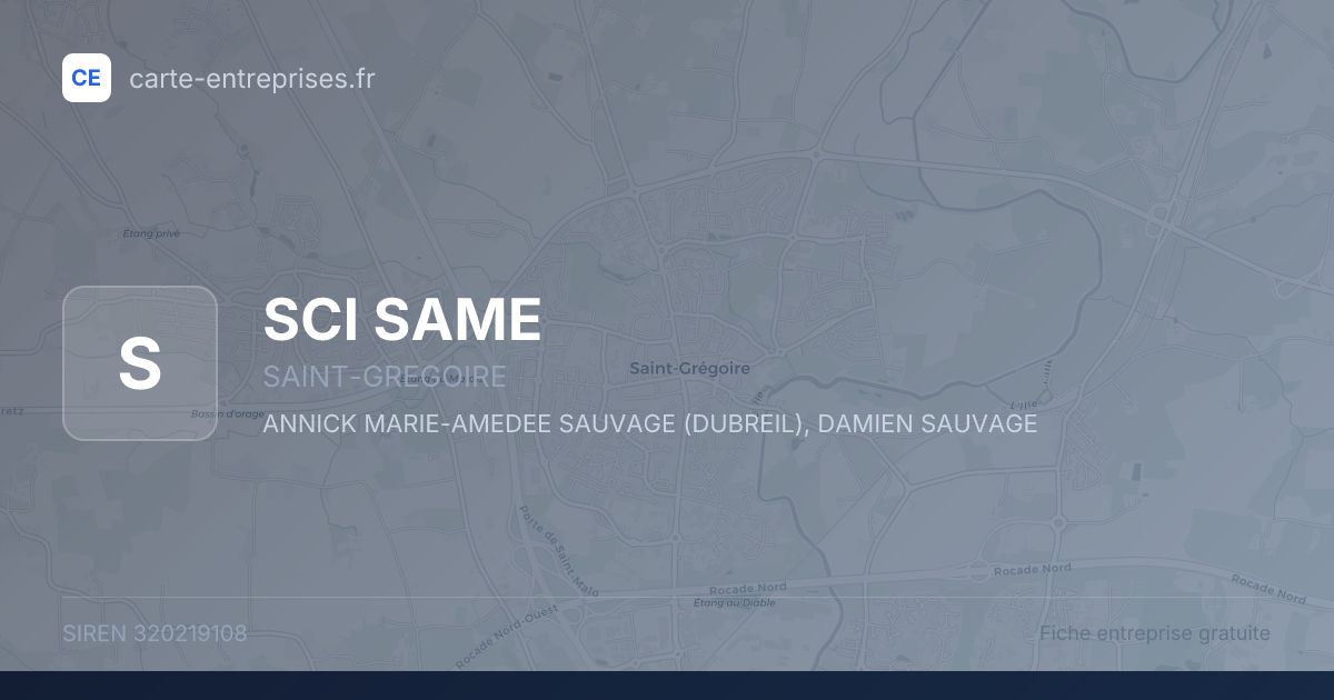 SCI SAME — 320219108 — fiche entreprise