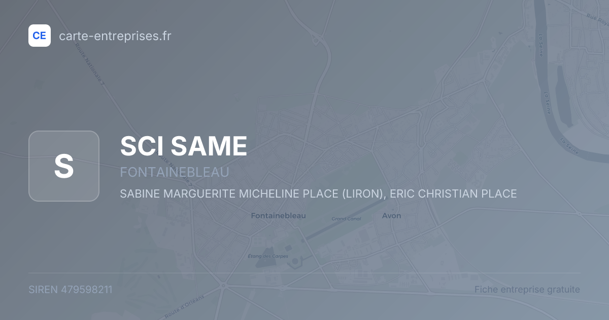SCI SAME — 479598211 — fiche entreprise