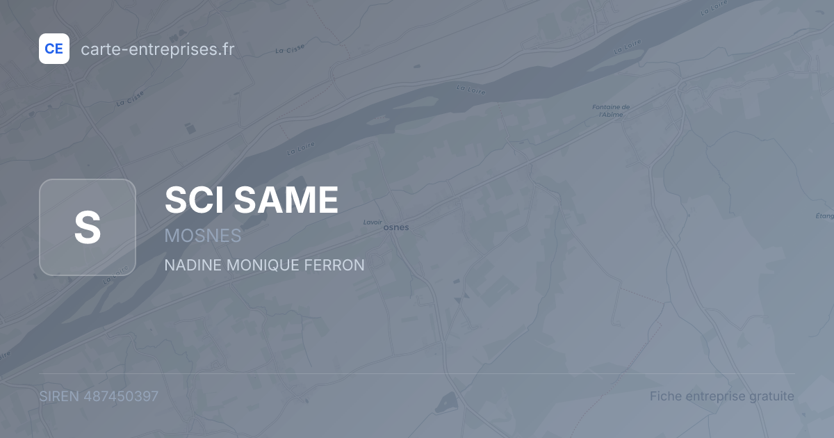 SCI SAME — 487450397 — fiche entreprise