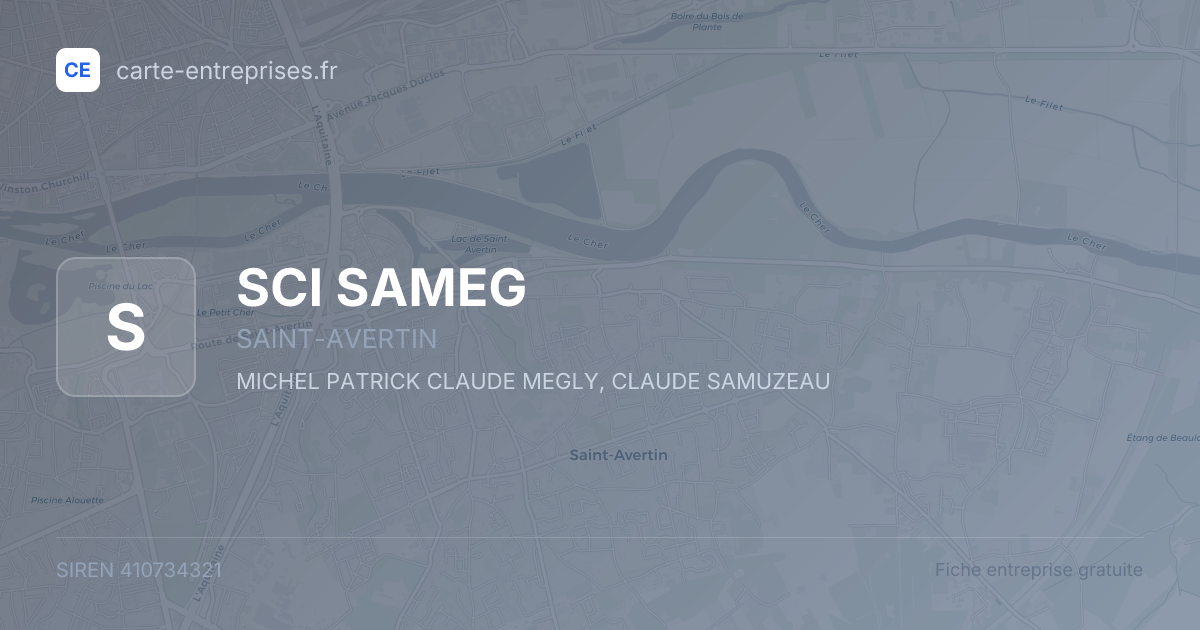 SCI SAMEG — 410734321 — fiche entreprise