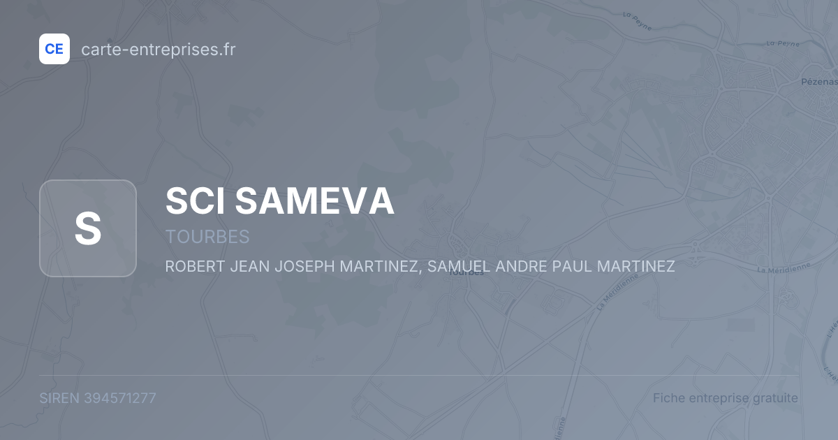 SCI SAMEVA — 394571277 — fiche entreprise