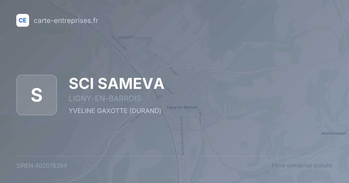 SCI SAMEVA — 402076384 — fiche entreprise