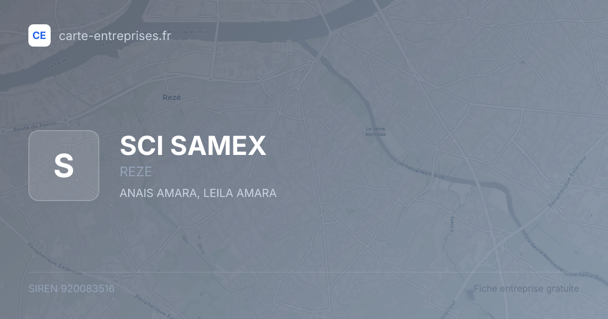 SCI SAMEX — 920083516 — fiche entreprise
