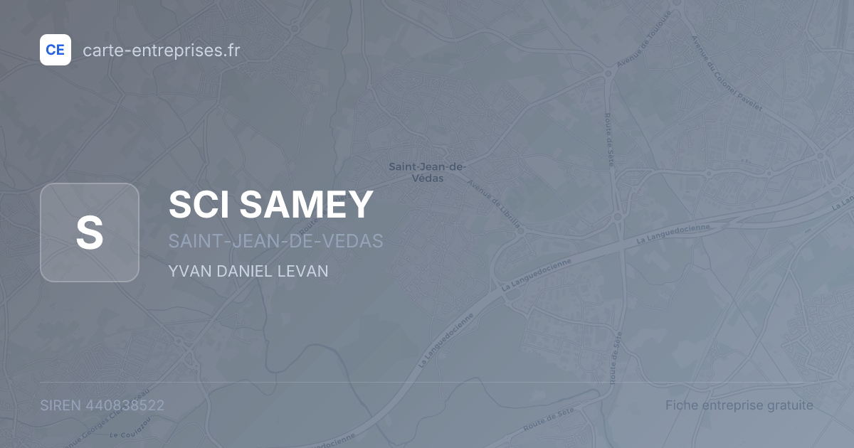 SCI SAMEY — 440838522 — fiche entreprise