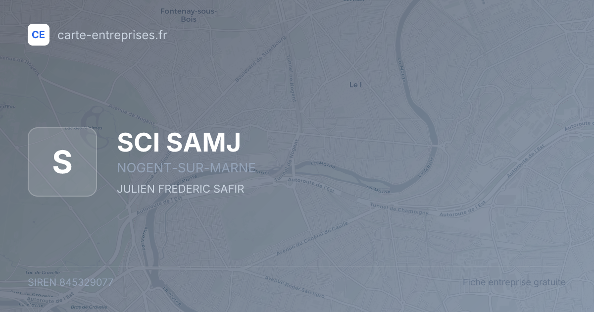 SCI SAMJ — 845329077 — fiche entreprise