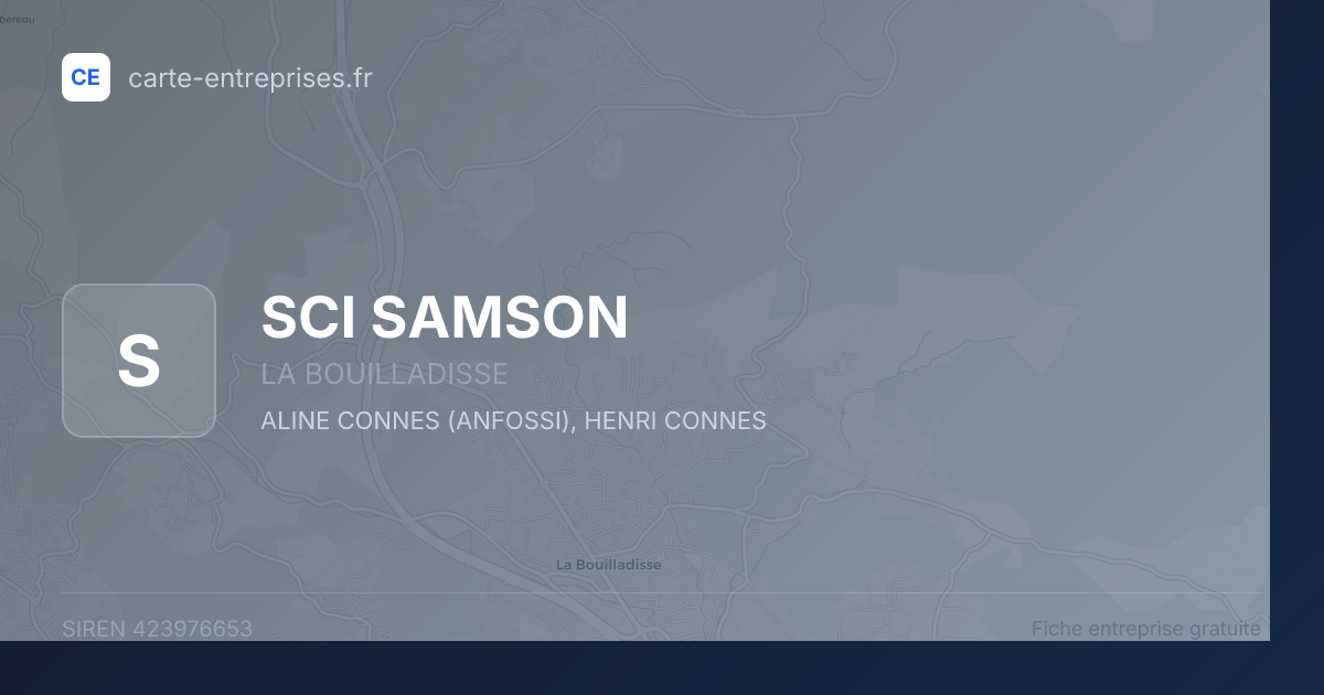 SCI SAMSON — 423976653 — fiche entreprise