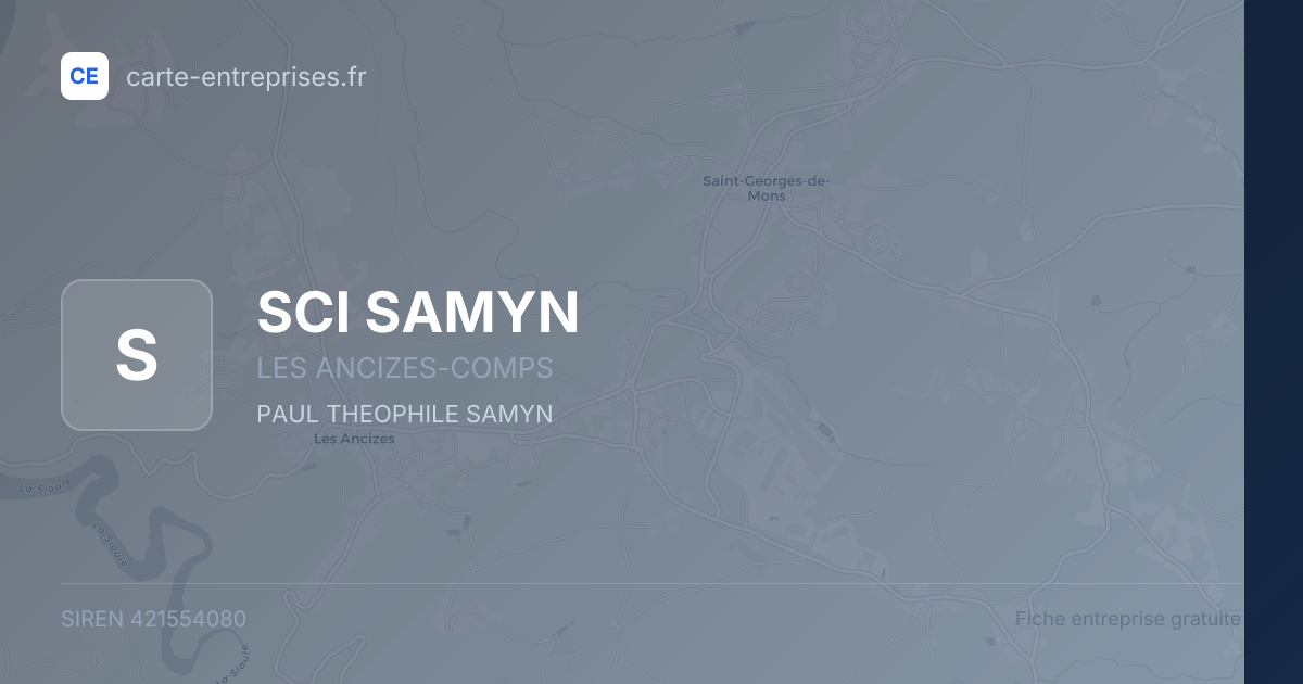 SCI SAMYN — 421554080 — fiche entreprise