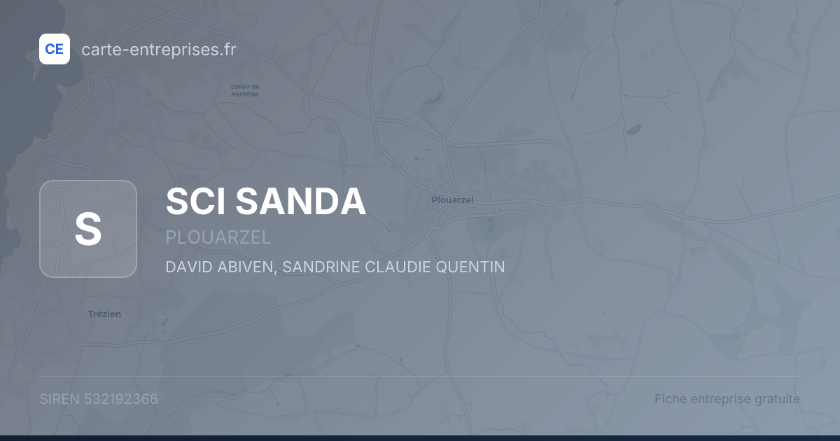SCI SANDA — 532192366 — fiche entreprise