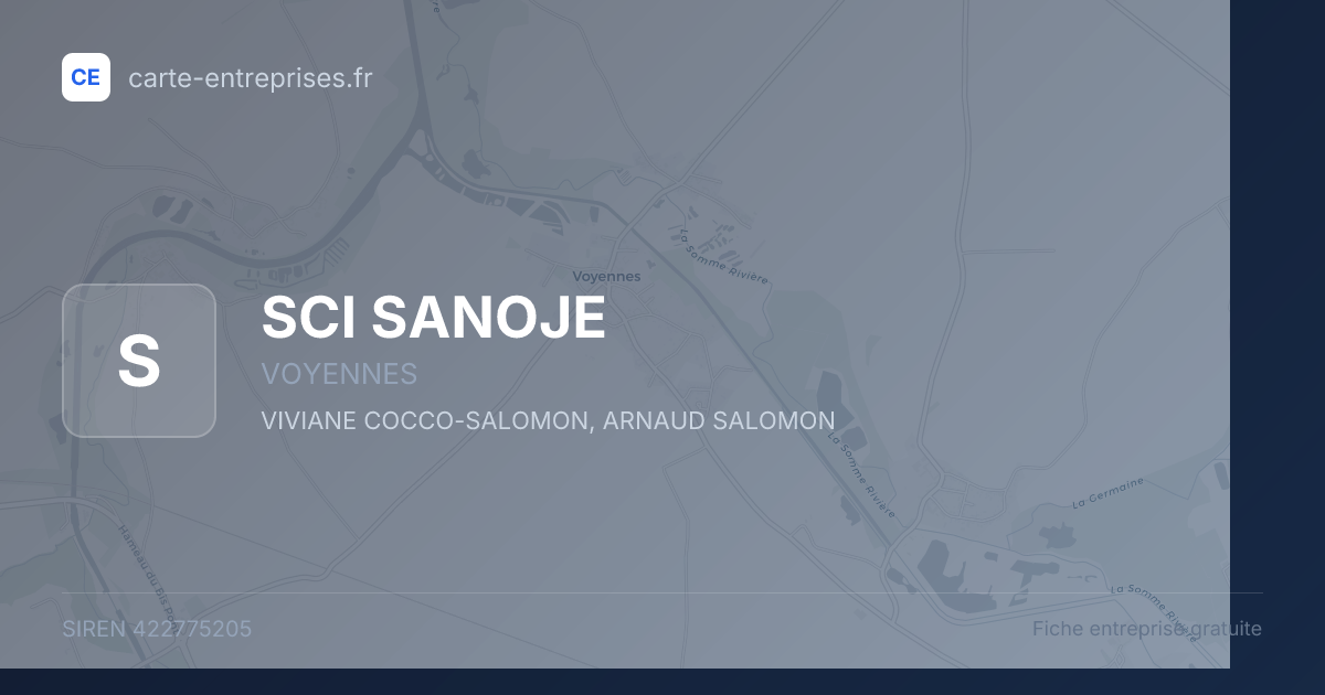 SCI SANOJE — 422775205 — fiche entreprise