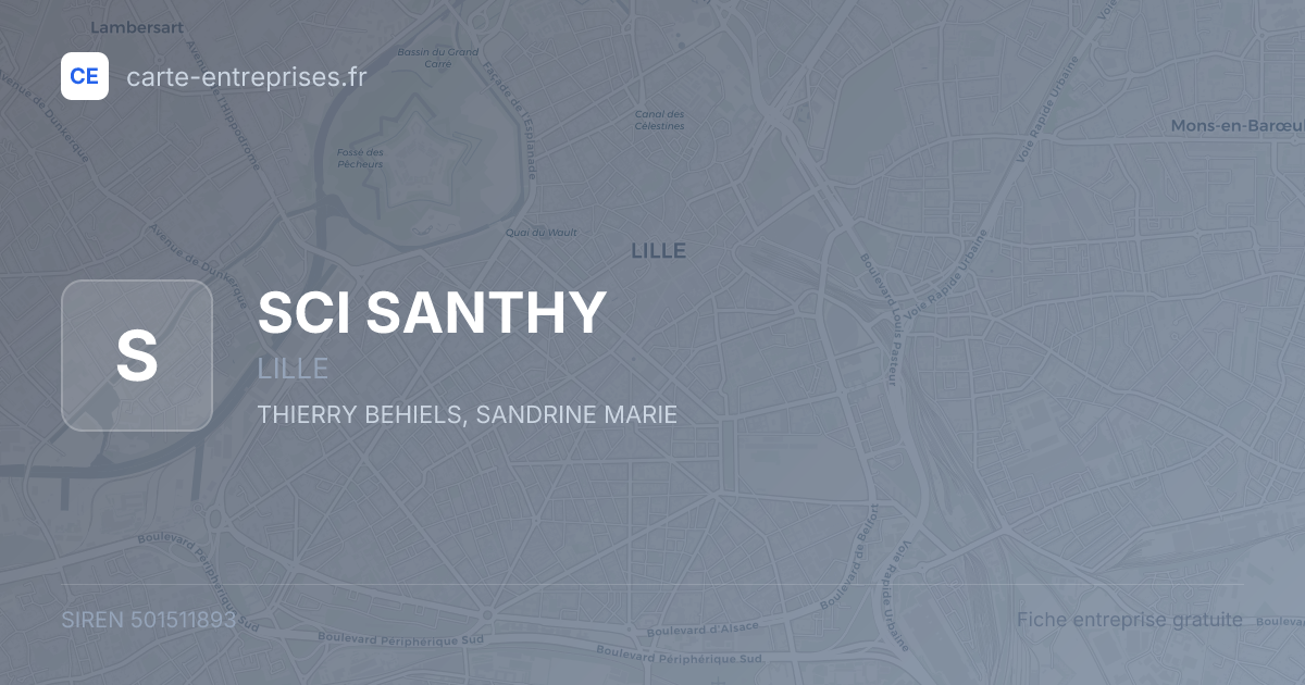 SCI SANTHY — 501511893 — fiche entreprise